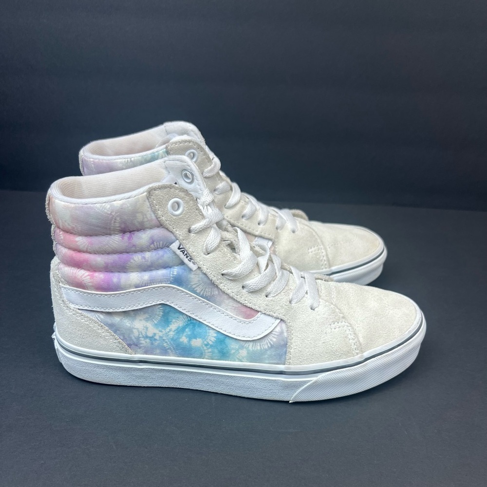 Vans Tie-Dye High-Top Sneakers - White and Pastel